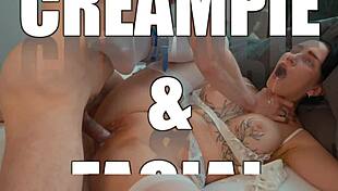 busty maid rims balls and fucks