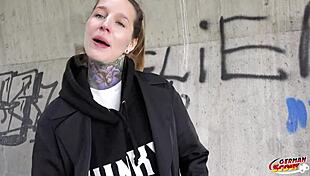 i picked up crazy german tattoo model lisa rocketcock for casting fuck