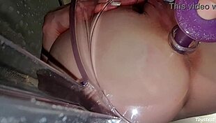 Wow, her anal fetish finally happens with chair penetration!