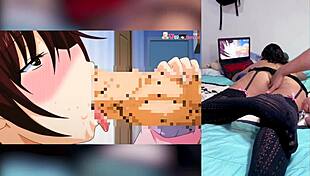 reaccionando a henta de mamadas ricas con semen en la garganta y tetas grandes me gusta como mi hermanastro muestra mi culote