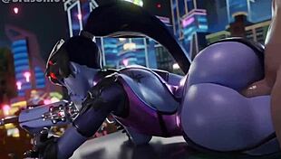 overwatch widowmaker hentai compilation with anal and masturbation 😏