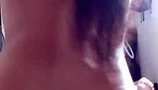 I sit on my stepbrother's cock while watching television.