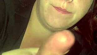 quick blowjob before work, hentai style with blue eyes