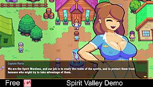 exploring the spirit valley game demo in a casual anime adventure