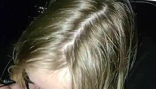 Sexy girl, why are you sucking that dick in the truck?