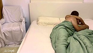 The Couple Is Having Romantic Morning Sex, And The Girlfriend Sneaks In 😏