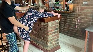 Hot milf upskirt tease