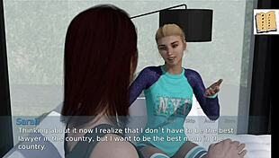 Big Tits Game in 3D Porn Triangle