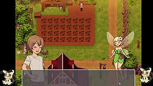 Spied big tits in bathroom hentai game