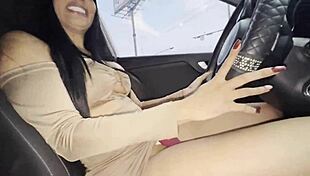 may hernandez gets horny and masturbates publicly in her car.