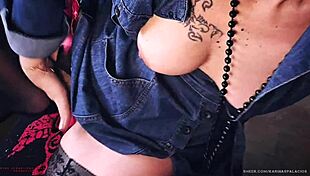 horny housewife fingers hairy pussy!