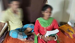 Students study turns into threesome with teacher.