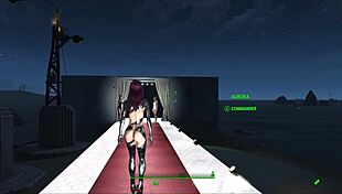 fallout 4 meets cyberpunk 2077 in sexy fashion hentai