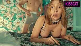 busty maid rims balls and fucks