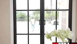 Petite small 18+ titted teen Molly Little 18+ takes big black cock by surprise