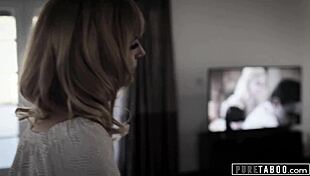 evil lesbian stepmom uses hot stepson to get dates