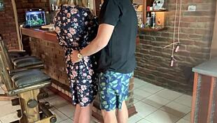 Hot milf upskirt tease