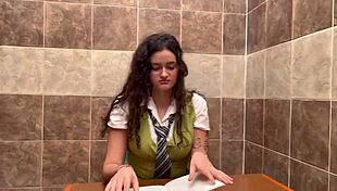 dude, this busty student banged her teacher to pass economics, wild stuff! 😍