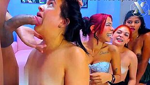 My teacher gives private lessons and we suck her husband's big cock and his friend's