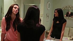 Cute Indian girl fingering her girlfriend's sexy body in bed.