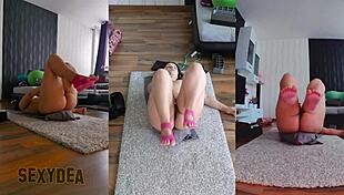 Feel The Sensuality Of My Latina Ass Shaking In Naked Workout