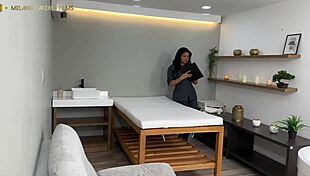 Damn! Hot Colombian Masajista Rosxy Gutierrez Fucks Patients with Dani Clark!