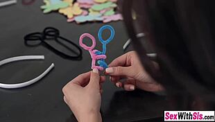 petite teen and asian bestie surprise stepbro with taboo easter sex