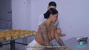 Baker fills ass with cum