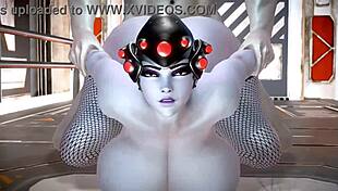 overwatch widowmaker hentai compilation with anal and masturbation 😏
