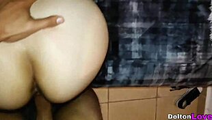 pov amateur couple fucks intensely until cum in ass