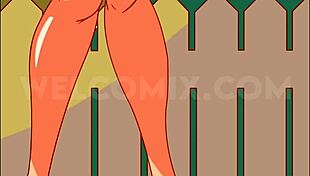 Naughty home animation captures best sex moments during a suntan massage.