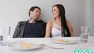 jade amber fucks her bad manners boyfriend in a shy amateur reality scene