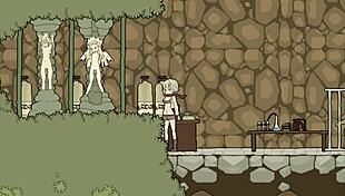 In flower fairy part 7, the scenes depict erotic playthrough with anime characters in hentai style