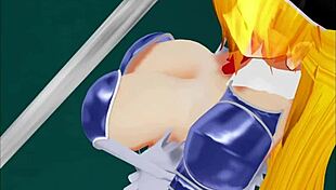 Anime babe Maxine Helena Price submits to BBC with wild squirting