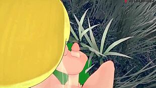 Tinker Bell Grows Up and Gets Fucked in Forest While Fairy Watches