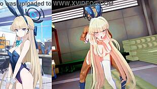 I feel the intense doggystyle in Blue Archive Toki motion