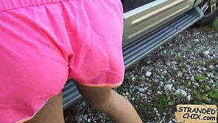 Teen Nadia Capri Sucks Cock in Public Pickup