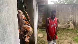 fucking the neighbor's wife under the staircase