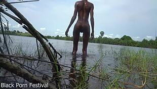 man, this skinny african local got banged by a journalist while bathin’ in the river