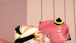 Yo, Anya’s in uniform ready for uncensored hentai action!