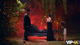 Blonde Witch Veronica Leal Endures Ritual Anal Fuck And Deepest Throat On Halloween