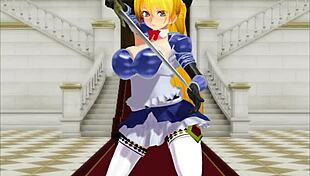 Anime babe Maxine Helena Price submits to BBC with wild squirting