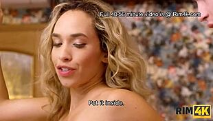 Rim4K: Rim It To Win It With Beautiful Big Tits Couple Bent Over In European Fetish Game