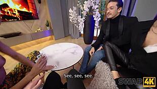 Unbelievable! Morning coffee turns into steamy threesome with Olivia Sparkle and Veronica Leal