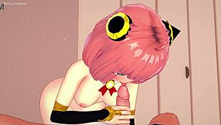 Yo, Anya’s in uniform ready for uncensored hentai action!