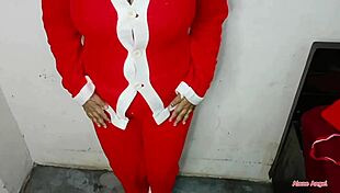 Mature Pregnant Women In Christmas