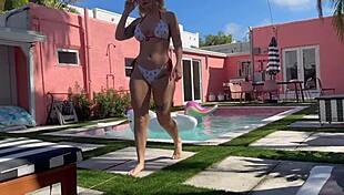 blonde step sis says help me on vacation i want your cock