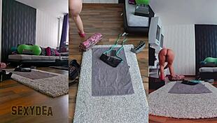 Feel The Sensuality Of My Latina Ass Shaking In Naked Workout