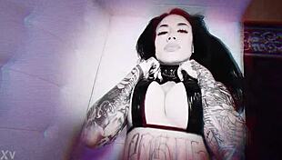 tattooed bombshell lacey jayne gets dicked down!