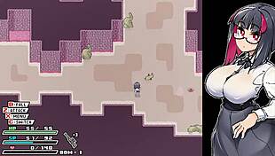 Bold adventure in Rignetta's H-game gameplay.